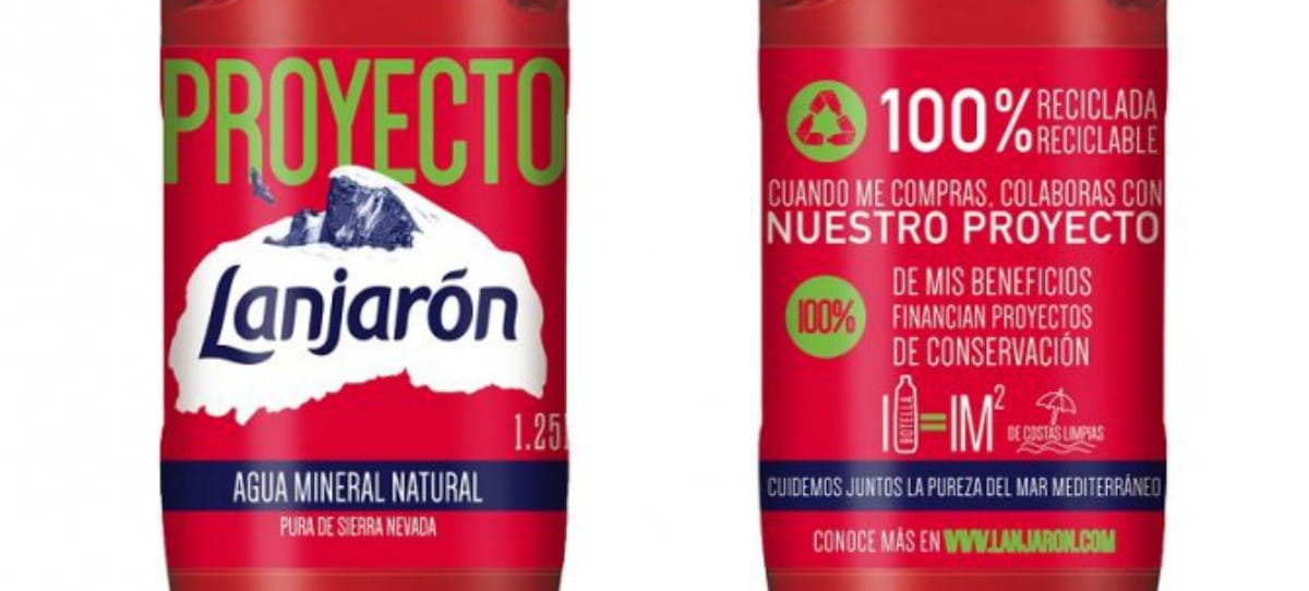 Lanjarón lanza una botella 100 % reciclada y reciclabe