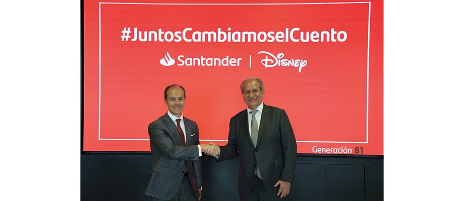Santander y Disney se unen en un proyecto para apoyar la igualdad de género en España