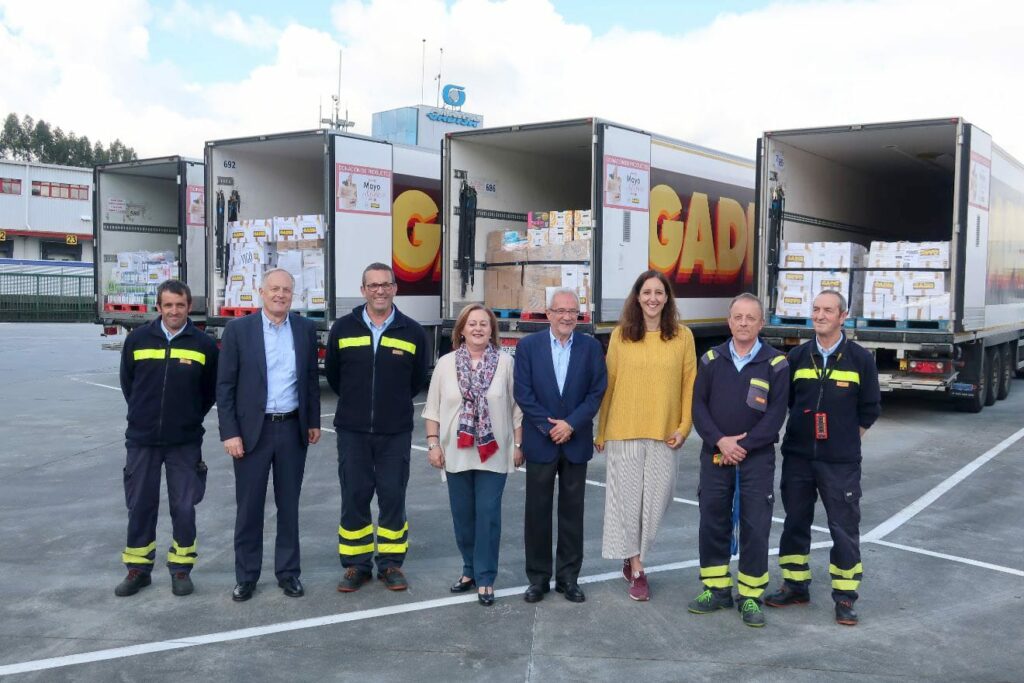 Gadis y sus clientes aportan 154.000 kilos de comida a bancos de alimentos