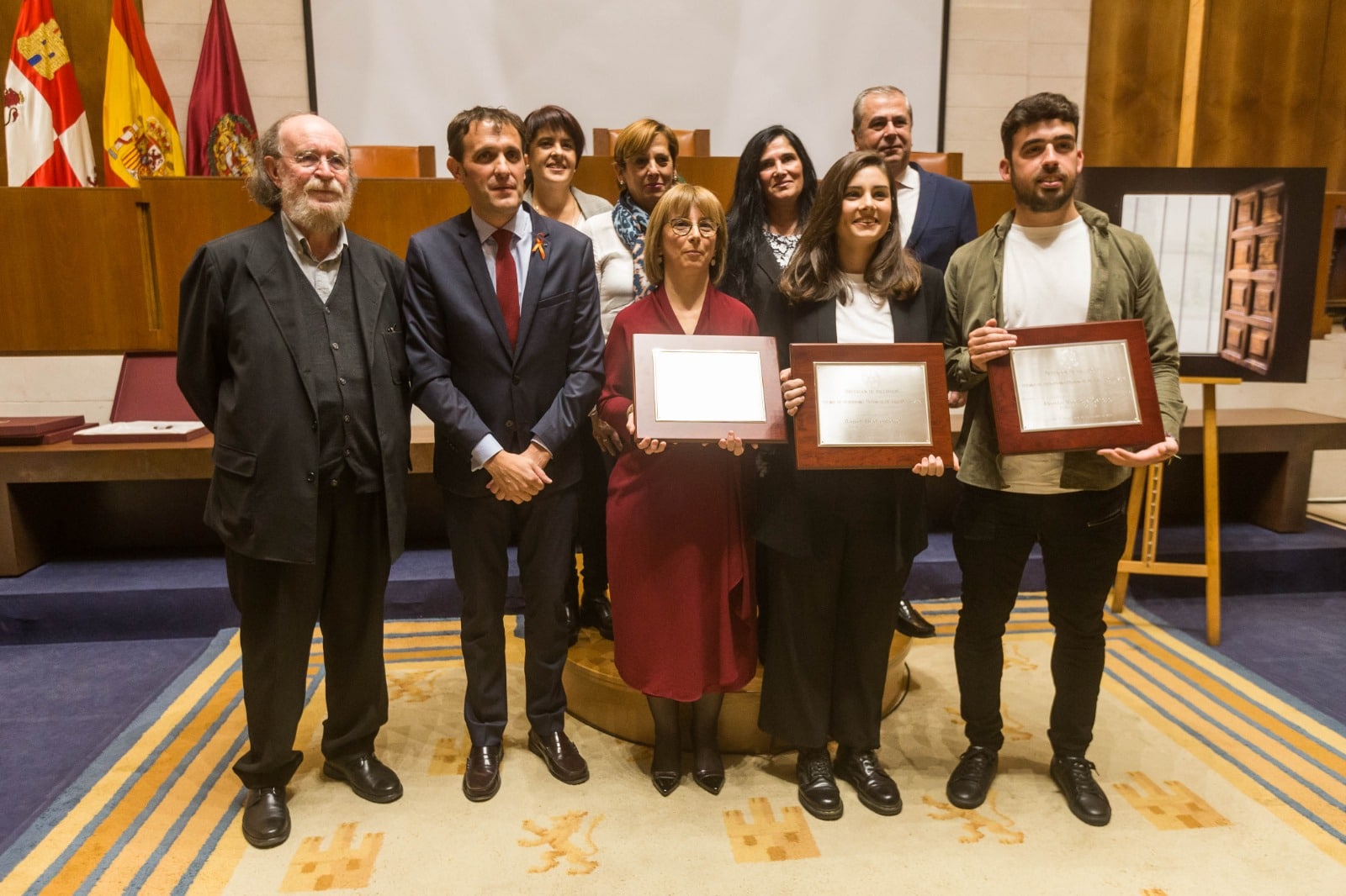 Montse Serrador, Alberto Mingueza y Raquel Abad recogen los premios de Periodismo Provincia de Valladolid