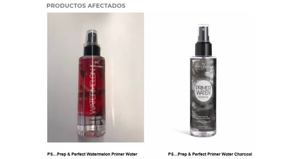 Sanidad retira del mercado dos productos de cosmética de Primark contaminados