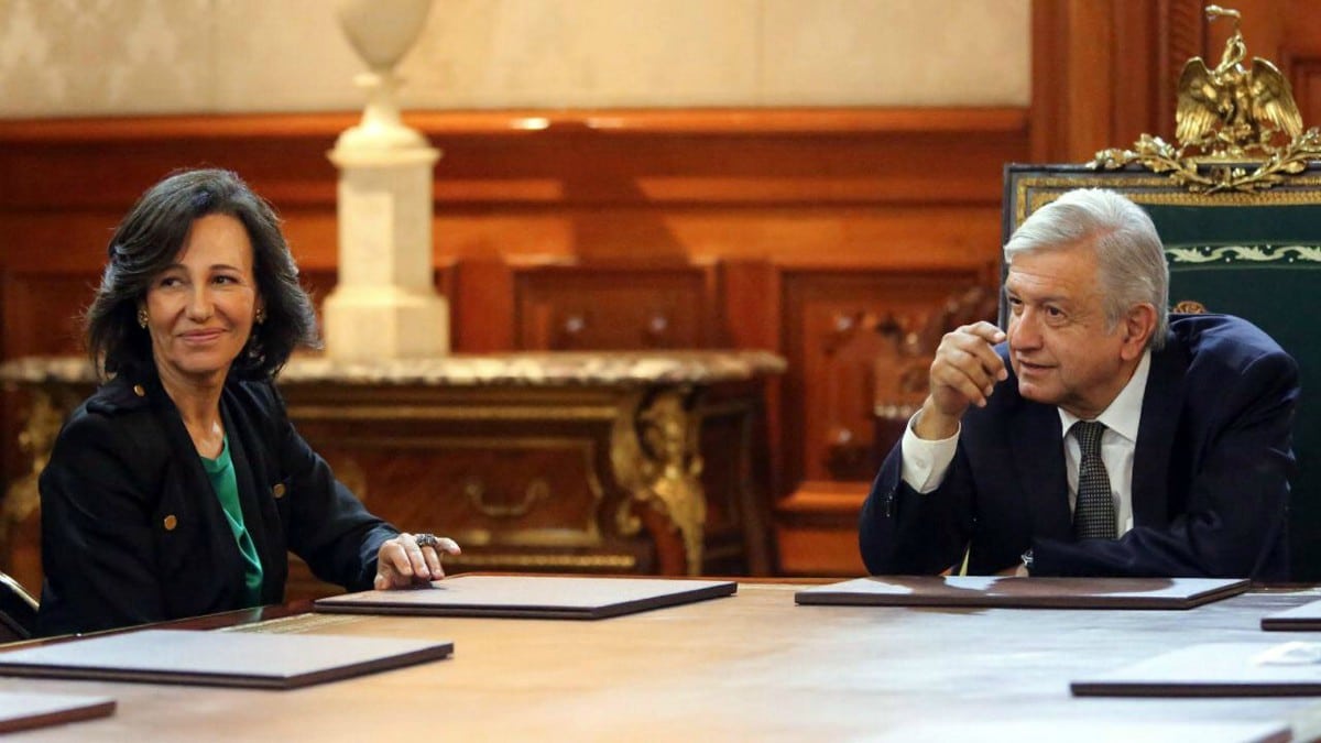 Botín reitera el compromiso del Santander con México en una reunión con López Obrador