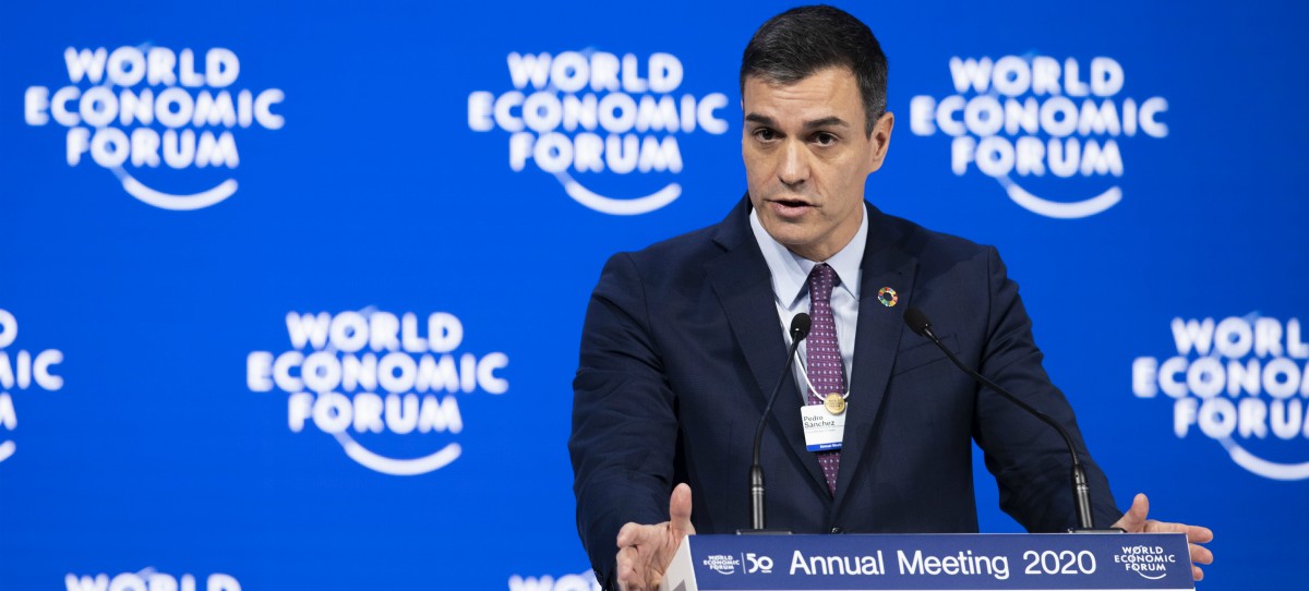 Pedro Sánchez cita en Davos a todos los ‘jefes’ del IBEX 35 ¿Responderán a la invitación?