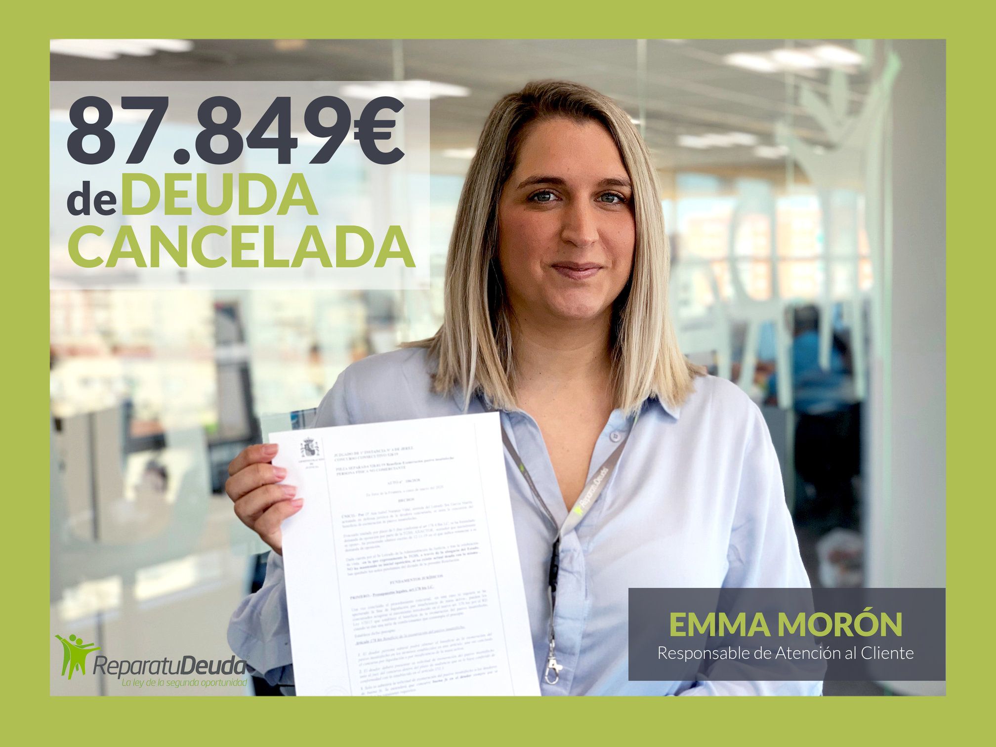 Repara tu deuda Abogados cancela 87.849 € a un vecino de Barcelona con la Ley de Segunda Oportunidad