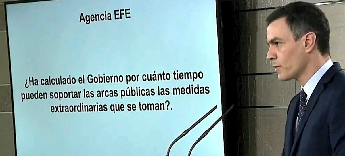 Sánchez moviliza de 200.000 millones para frenar los efectos del coronavirus, 83.000 del sector privado