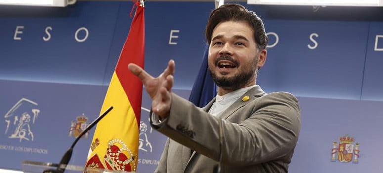 Rufián dice a Sánchez que restar beneficios a las eléctricas es de ‘primero de izquierdas’