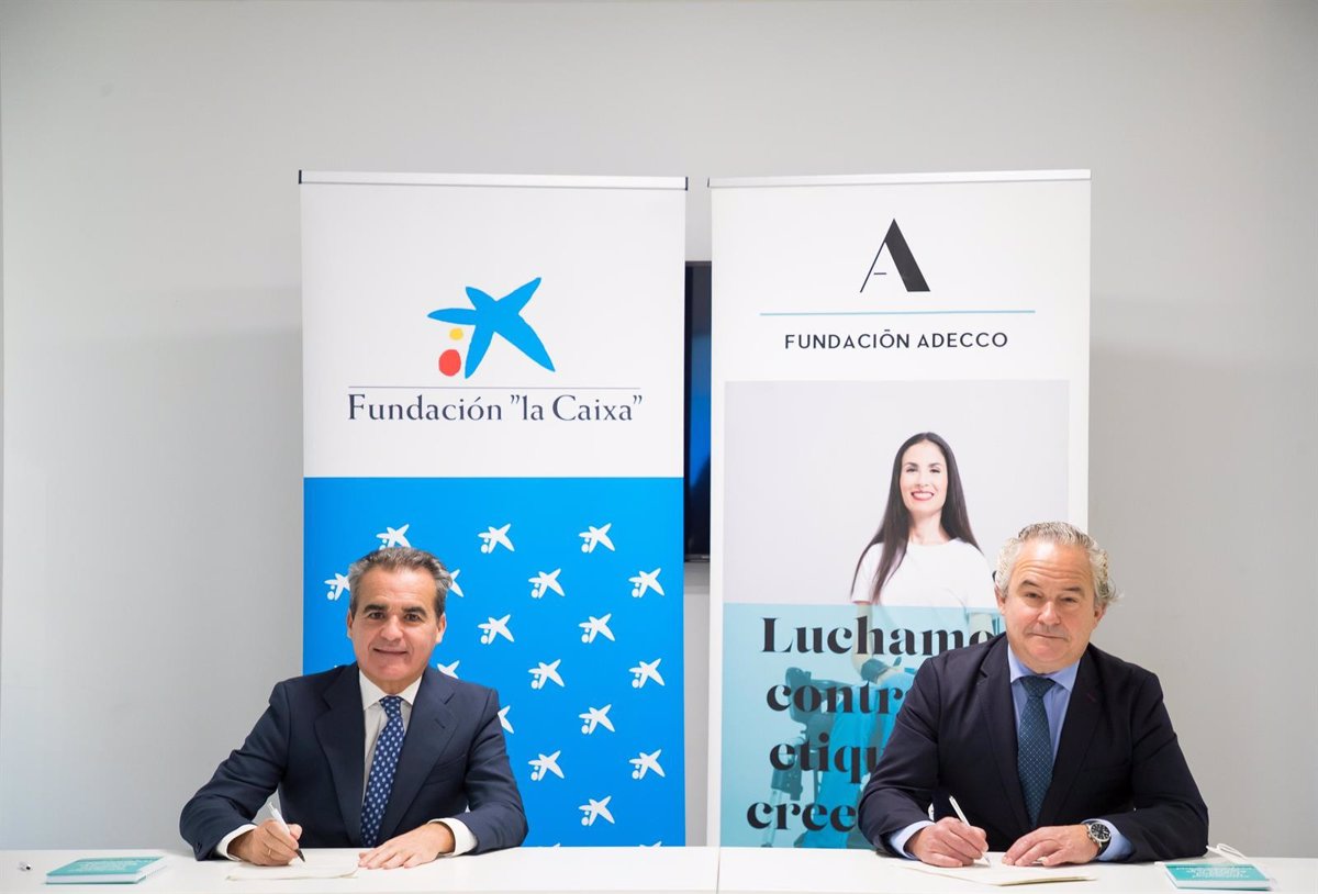 La Fundación Adecco y CaixaBank impulsarán el empleo de los más vulnerables