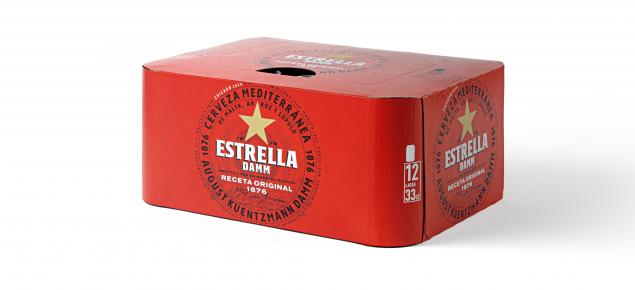 Estrella Damm elimina los plásticos decorados que envuelven los packs de latas