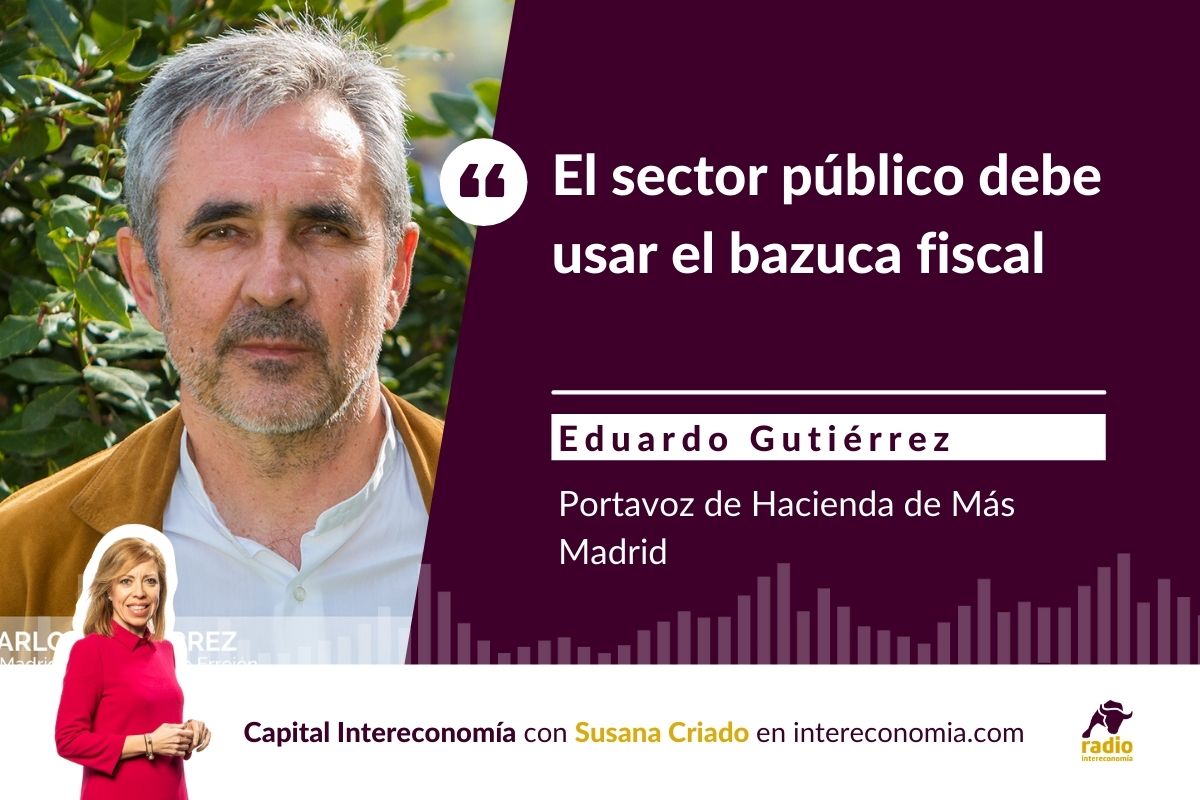 Gutiérrez (Más Madrid): «El sector público tiene que endeudarse y sacar el bazuca fiscal para hacer transferencias directas a familias y empresas»