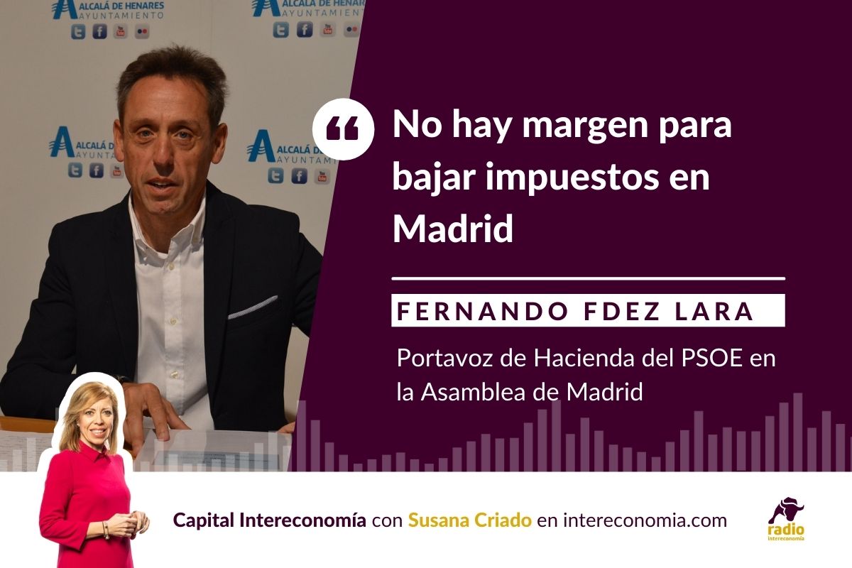Fernández Lara (PSM): «No hay margen para bajar impuestos en Madrid»