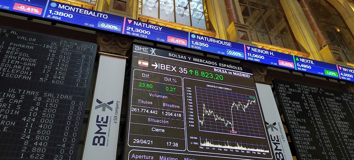 Las empresas del IBEX 35% ganan un 60% tras sumar los resultados de Inditex