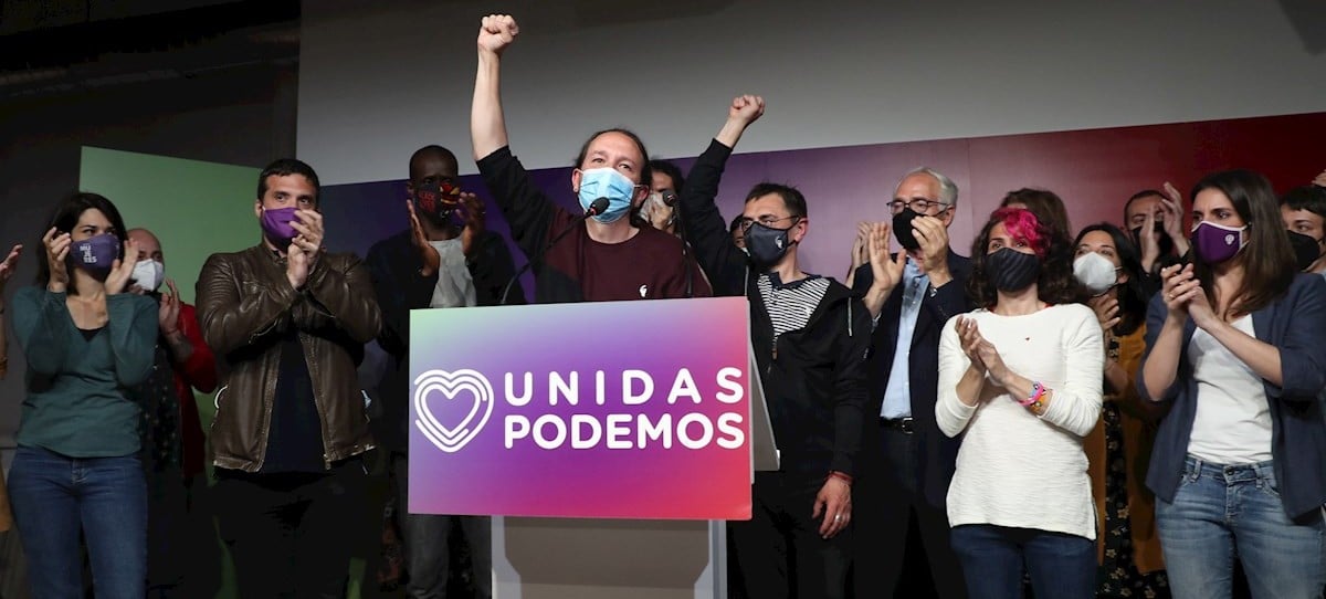 Iglesias, que no felicita a Díaz Ayuso, dimite tras su estrepitoso fracaso en Madrid