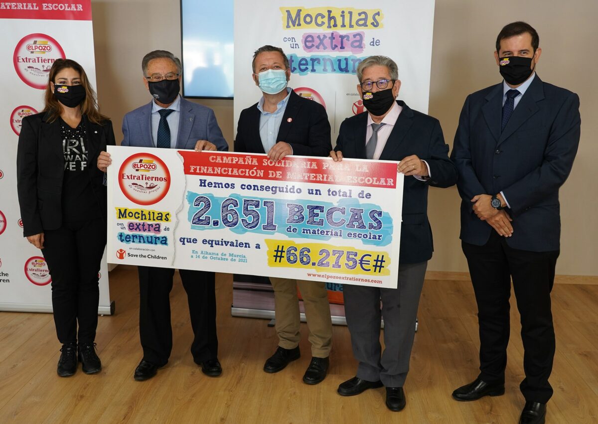 La campaña solidaria ‘Mochilas con un Extra de Ternura’ de ElPozo Extratiernos recauda 66.275 euros para Save The Children