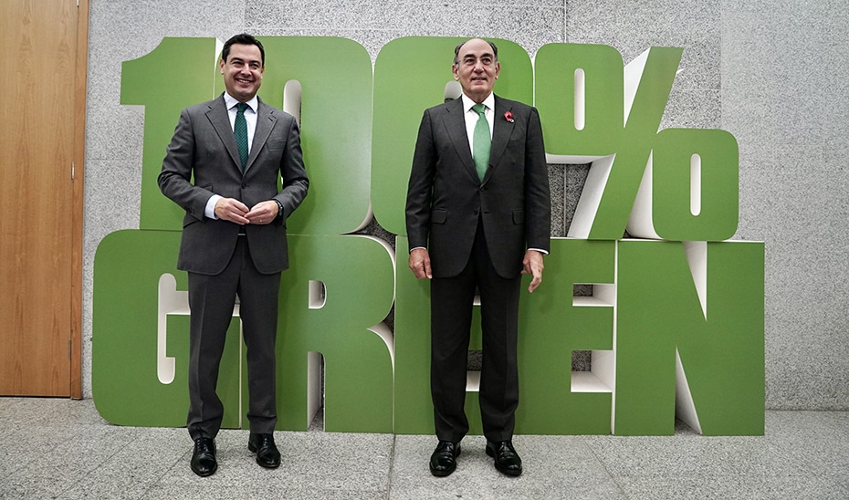 Galán se compromete con Moreno a la creación de 5.000 empleos de Iberdrola en Andalucía