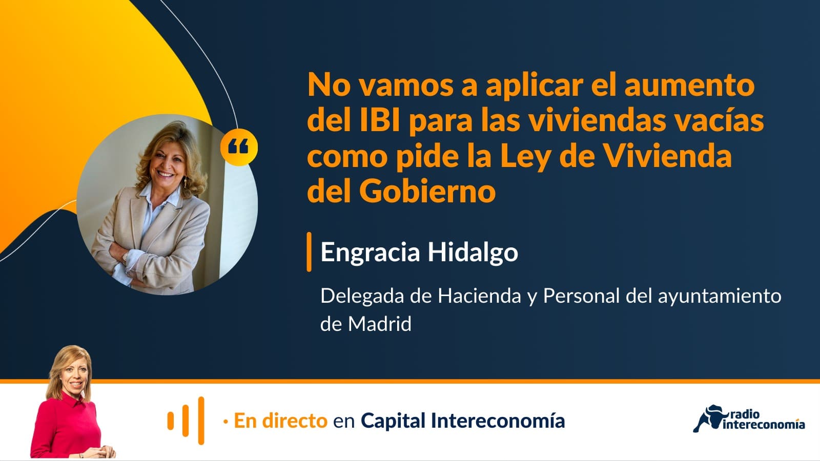Engracia Hidalgo: «Nuestra rebaja del IBI supondrá un ahorro de 59 de millones de euros a los madrileños»