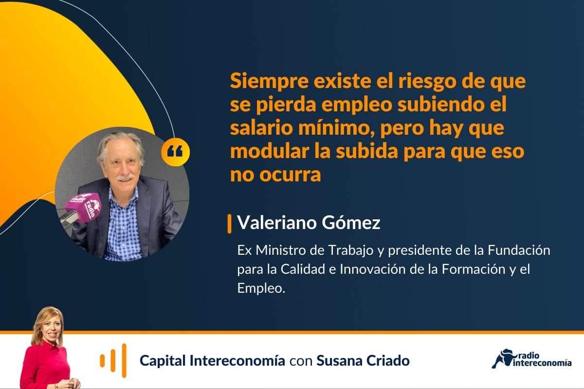 Valeriano Gómez:  «Subir el salario mínimo es una propuesta razonable, aunque estamos en un momento delicado por la pandemia”