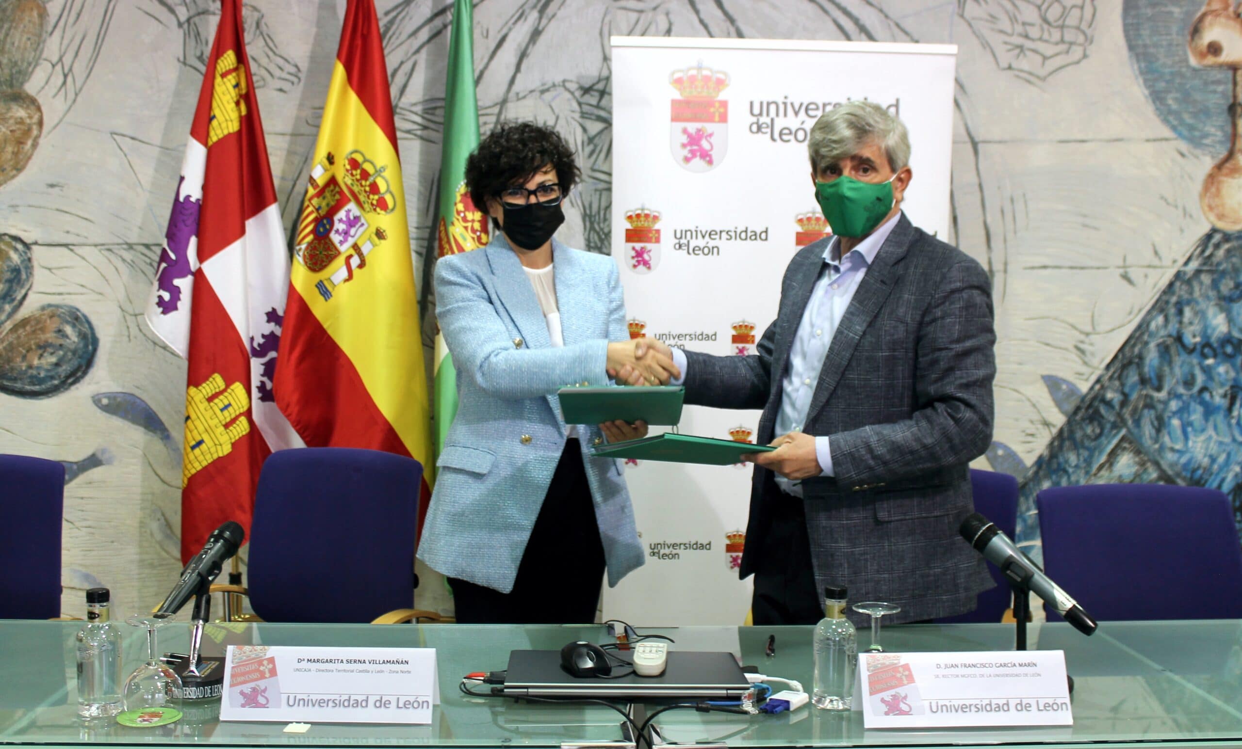 Unicaja y Universidad de León renuevan su colaboración financiera