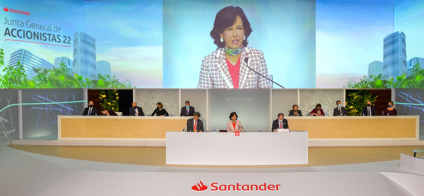 La guerra no cambia los objetivos ni el dividendo del Banco Santander