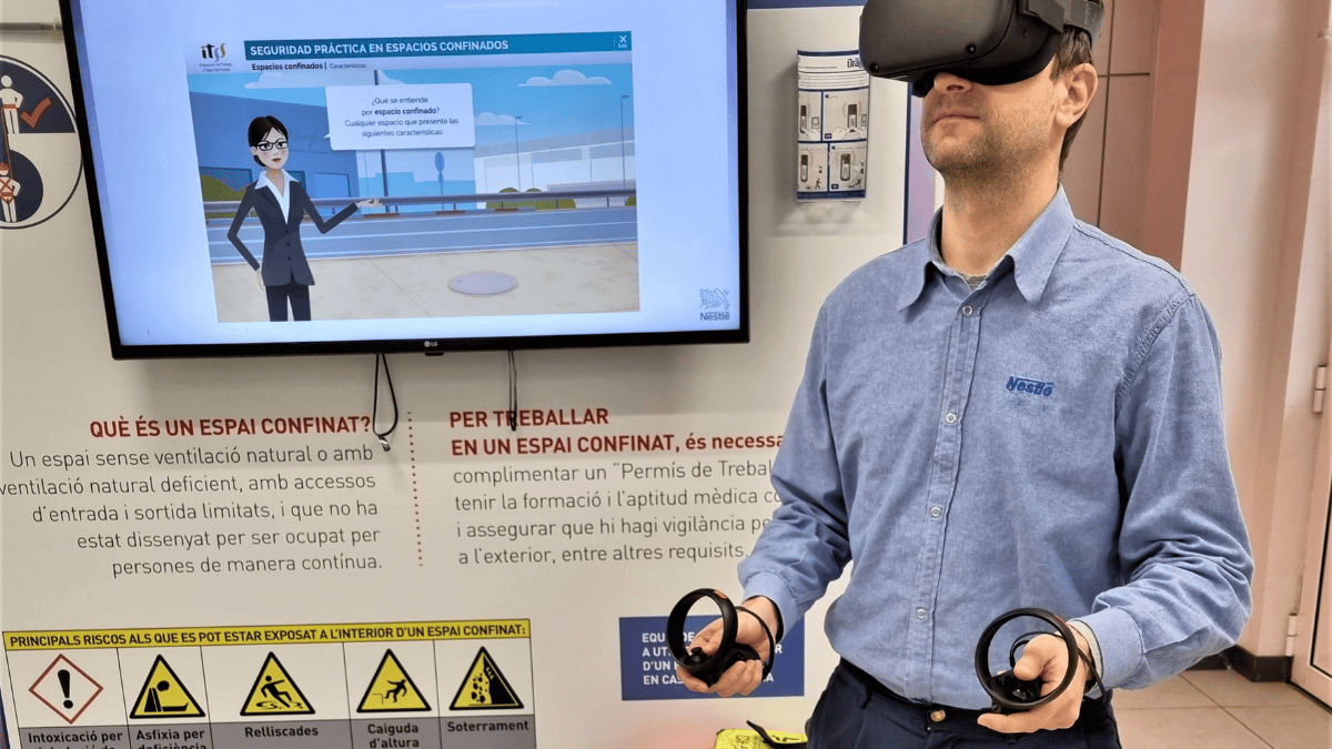 Nestlé desarrolla un centro de formación de realidad virtual