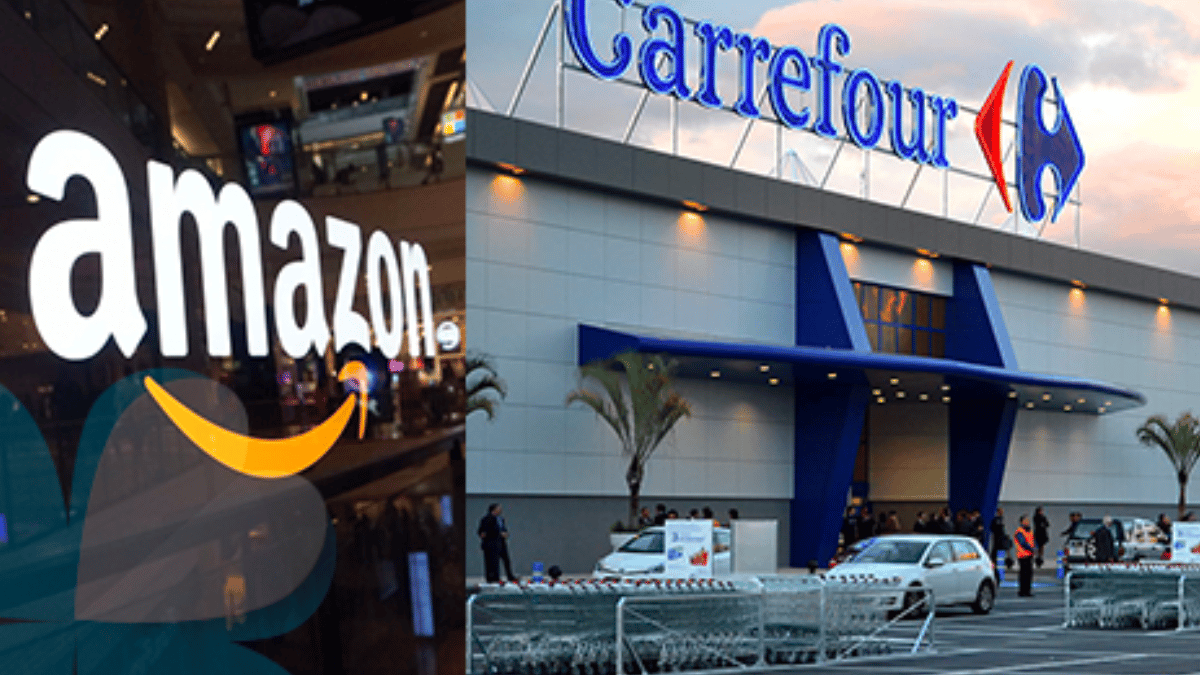 El 40 % de compras en línea en España provienen de Carrefour y Amazon, según un informe