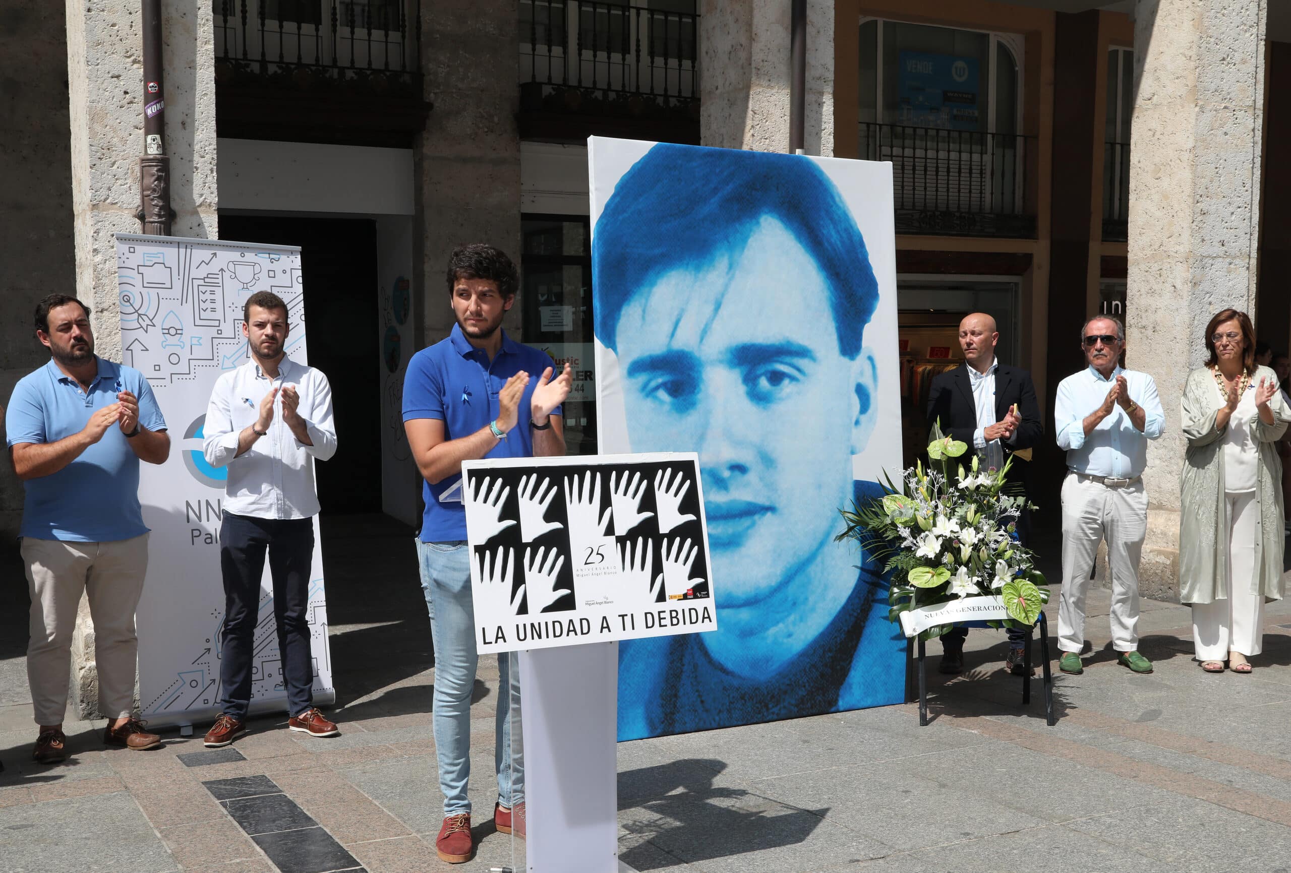 NNGG de Palencia rinde homenaje a Miguel Ángel Blanco en el aniversario de su asesinato