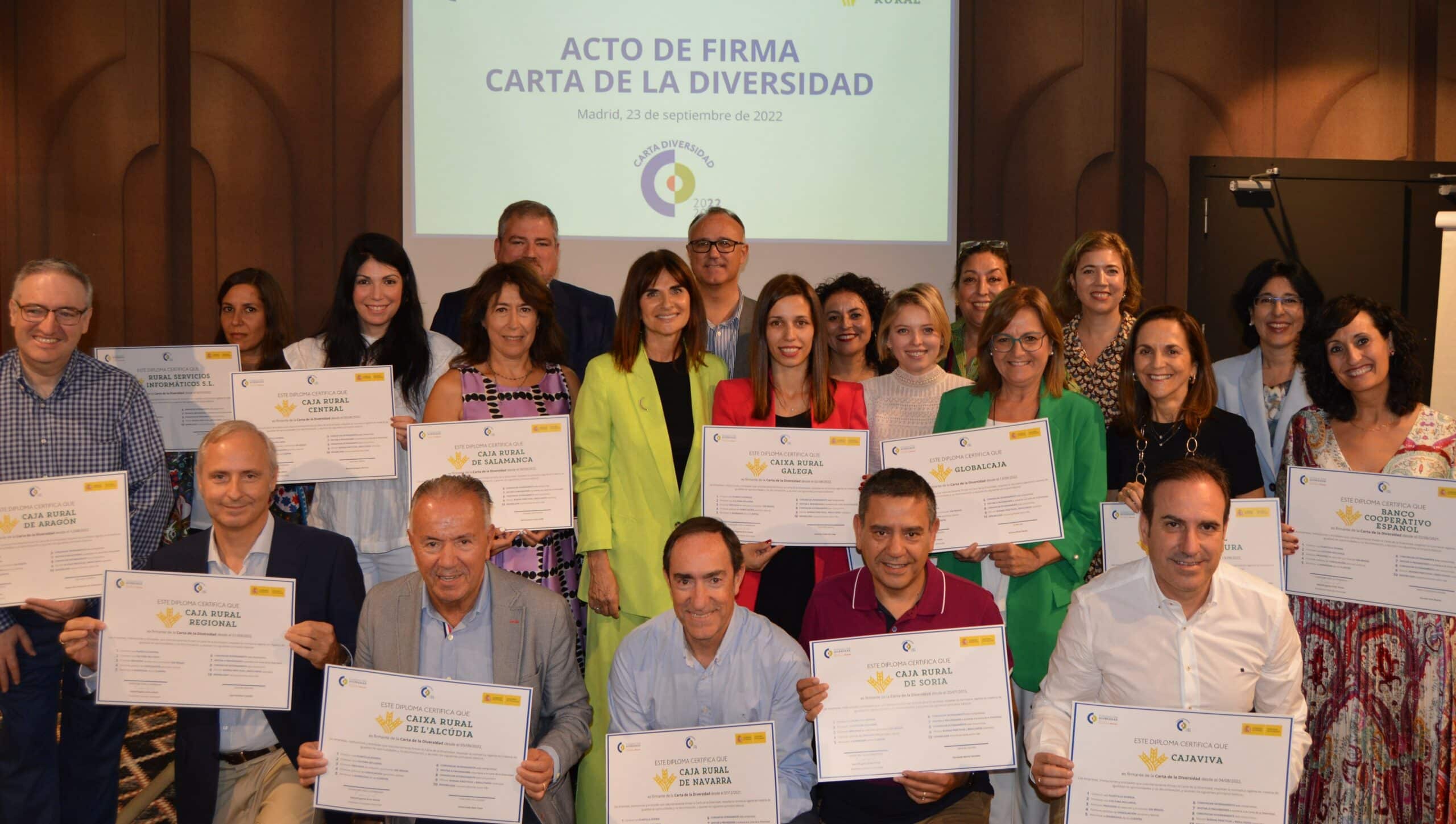 Cajaviva y el Grupo Caja Rural se adhieren a la Carta de la Diversidad en el mundo laboral