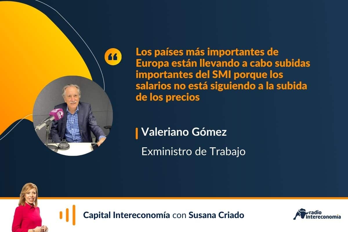 Valeriano Gómez: «No ha evidencia de que se haya destruido empleo con las subidas del SMI»