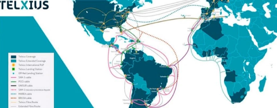 Telxius, de Telefónica y Amancio Ortega, se alía con América Móvil para un gran cable submarino entre el Atlántico y Pacífico