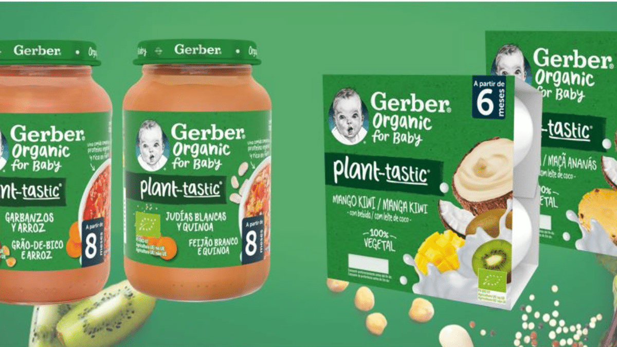 <strong>Así es GERBER <em>Plant-tastic</em>,</strong>la gama 100 % vegetal para el bebé