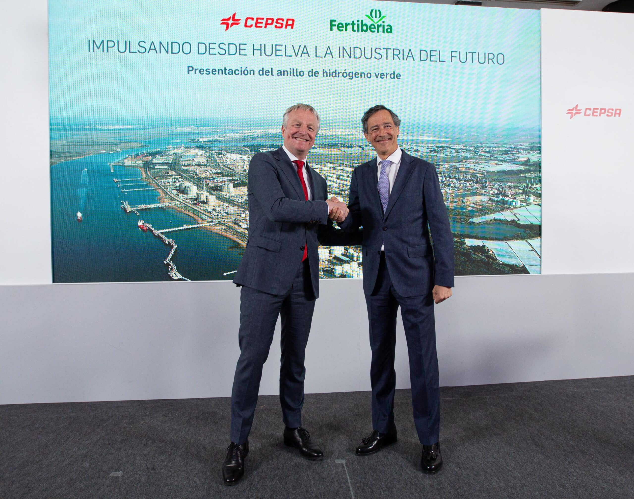 Fertiberia y Cepsa firman una alianza estratégica para impulsar la producción de hidrógeno verde y descarbonizar la industria en Huelva