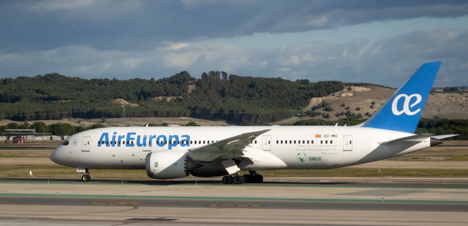 Air Europa, pendiente de Iberia, sube más de un 13% sus plazas a América