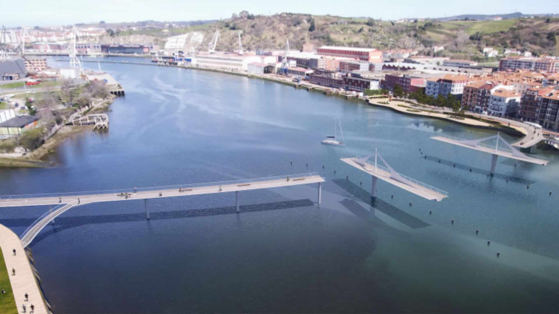 OHLA lidera un innovador proyecto al construir un puente peatonal y ciclista entre Barakaldo y Erandio