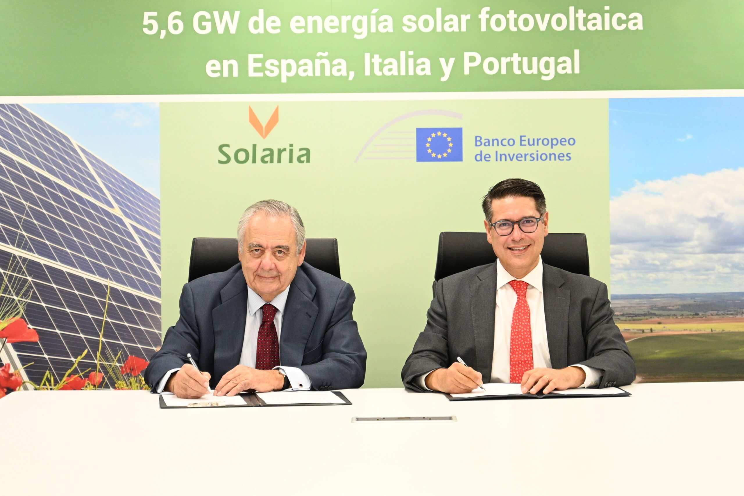 Solaria firma con el BEI 1.700 millones de euros para proyectos fotovoltaicos