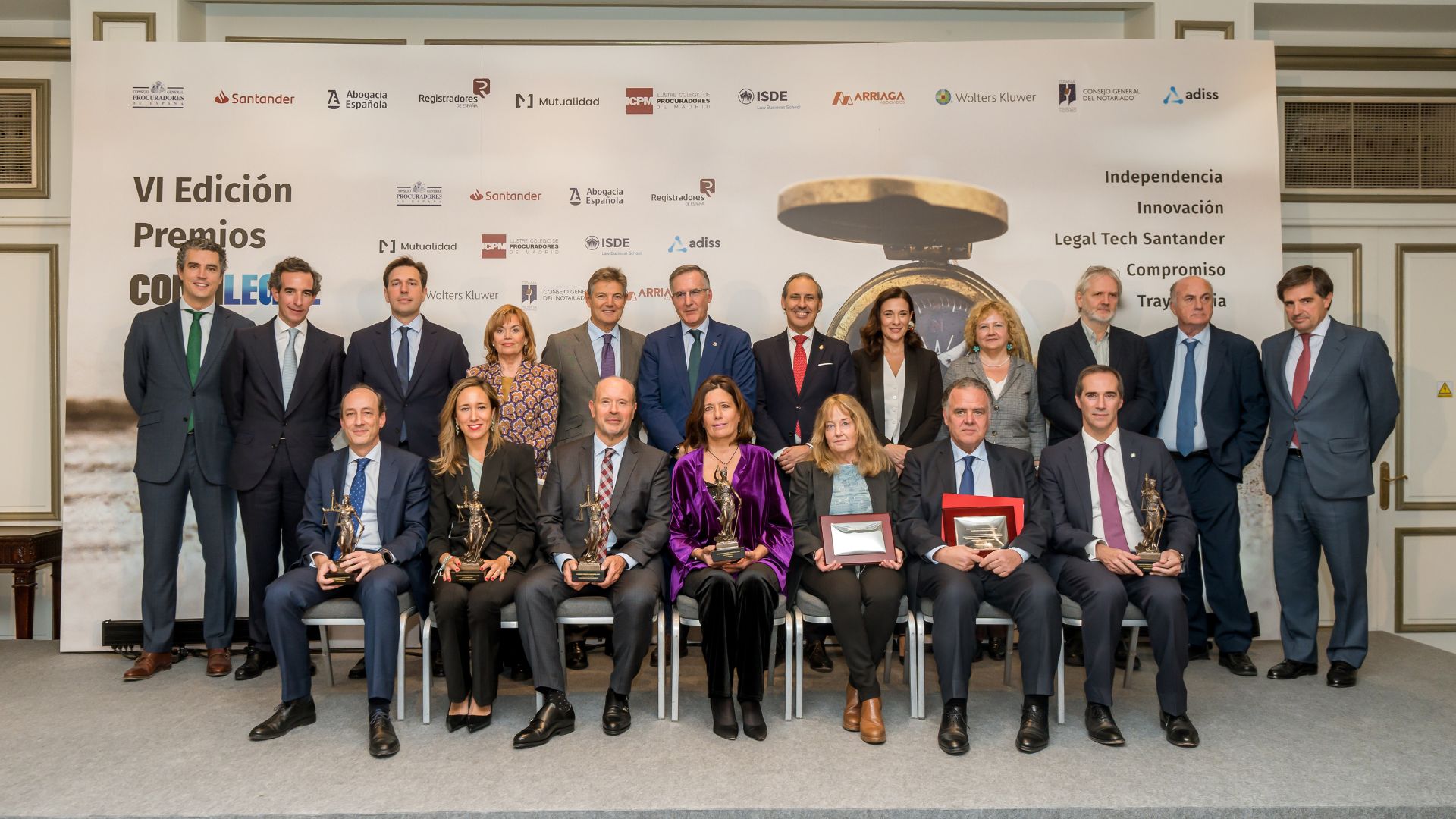VI Premios Confilegal: un homenaje al mundo jurídico español en un contexto político convulso 
