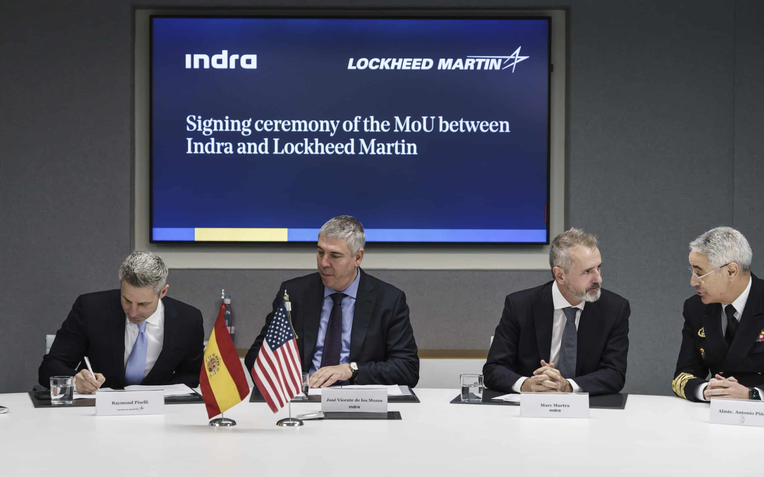 Indra y Lockheed Martin  firman un acuerdo de colaboración industrial
