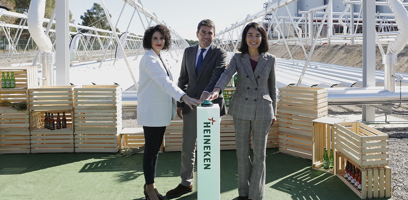 Heineken España, más cerca de elaborar sus cervezas solo con energía renovable en 2025