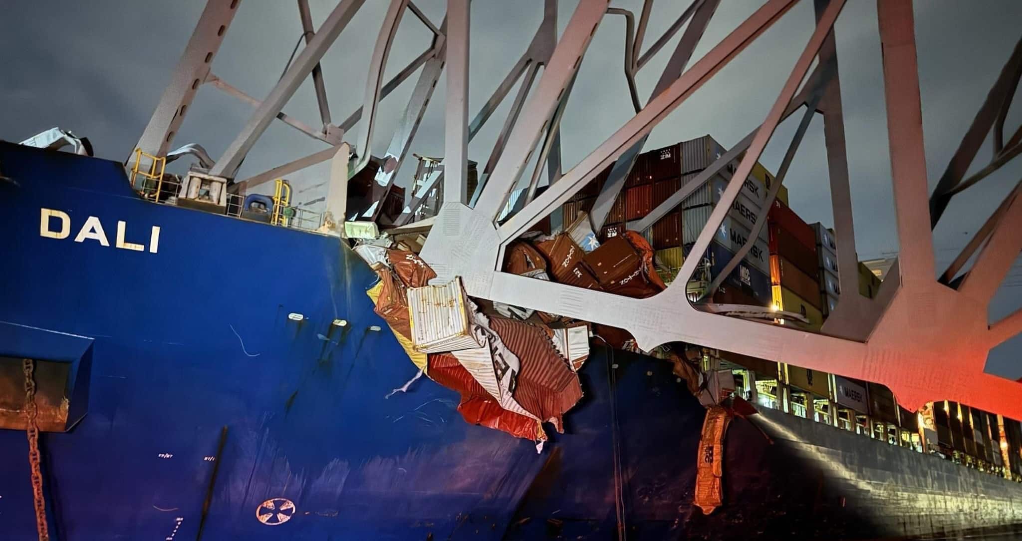 Maersk confirma que el buque que chocó contra el puente de Baltimore transportaba su carga