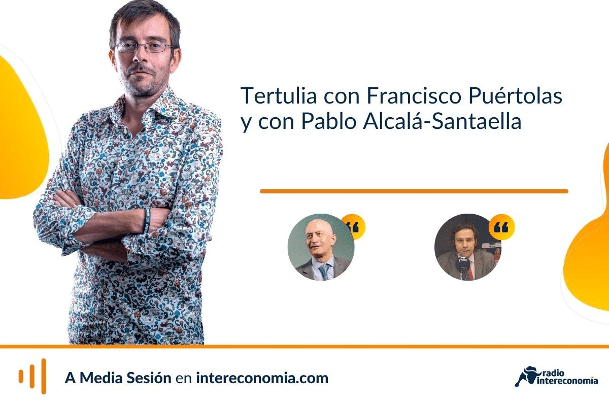 Tertulia con Francisco Puértolas y con Pablo Alcalá-Santaella: previsiones del FMI y posible OPA sobre Naturgy