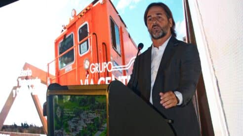 El presidente de Uruguay inaugura el Ferrocarril Central de Uruguay