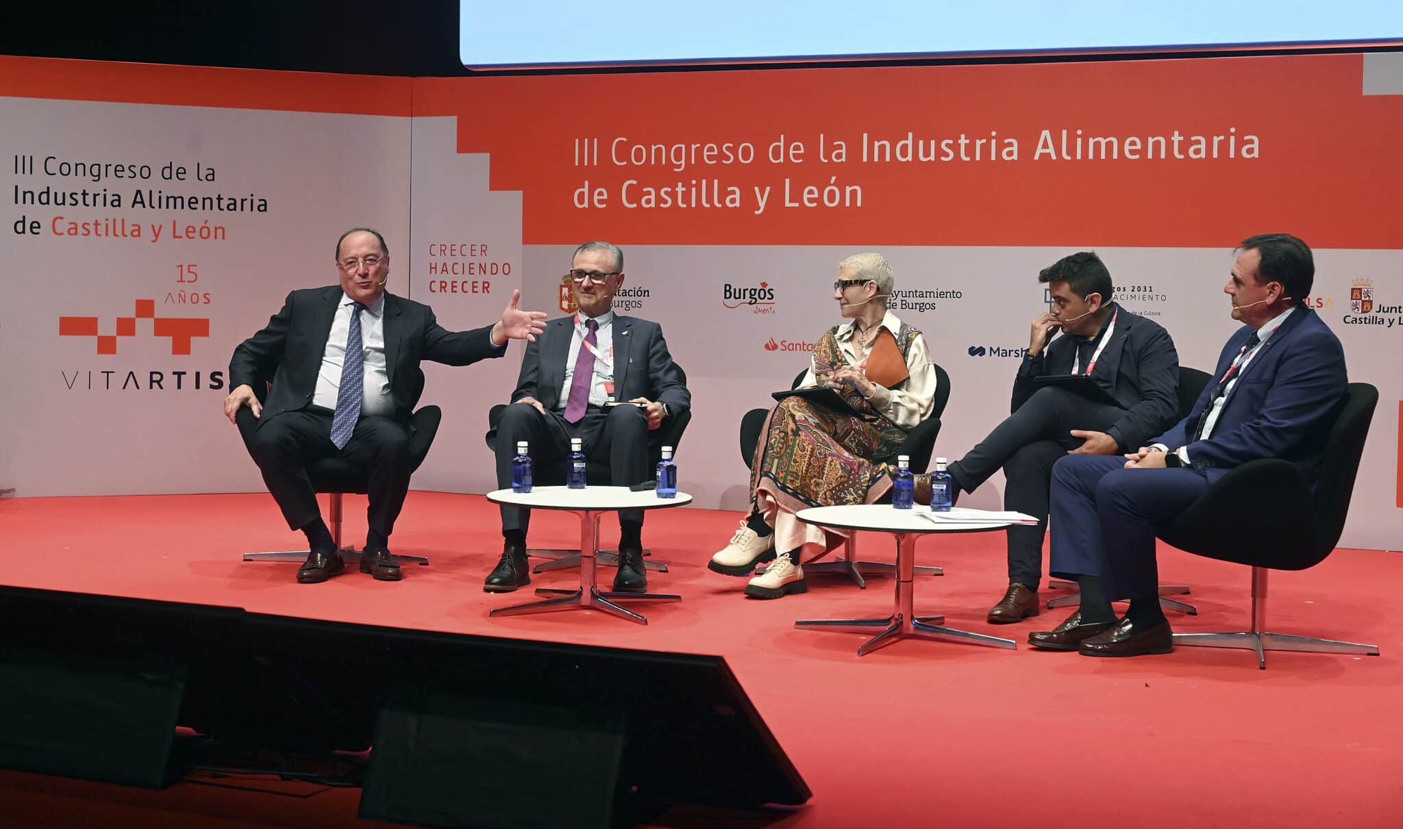 Los presidentes de Vitartis, optimistas ante el futuro de la industria alimentaria
