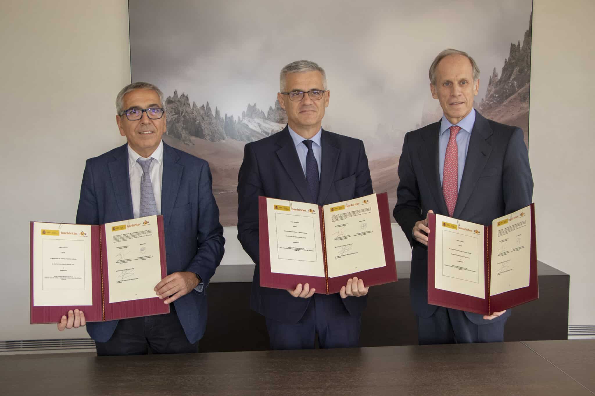 David Lucas firma el convenio entre el ICO y Bankinter para primera vivienda de jóvenes y familias con menores a cargo