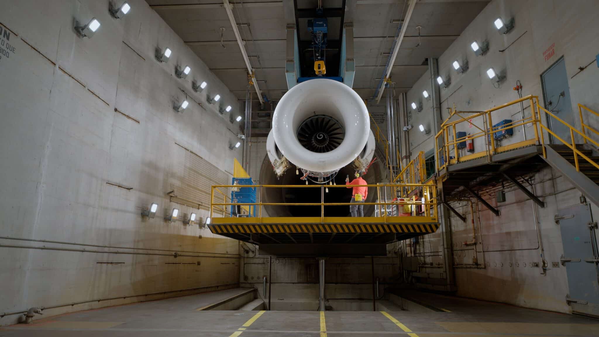 Iberia Mantenimiento comienza a utilizar combustible sostenible de aviación en su banco de pruebas de motores