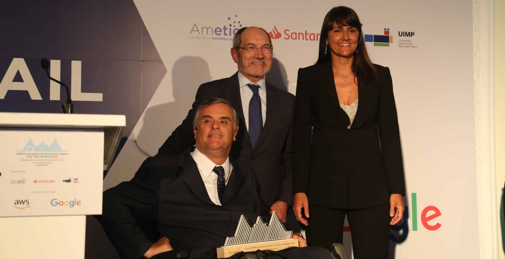 AMETIC concede a Fundación ONCE el Premio al Impulso de las TIC en la Empresa Española 2024 por su apoyo constante a la digitalización y la accesibilidad universal