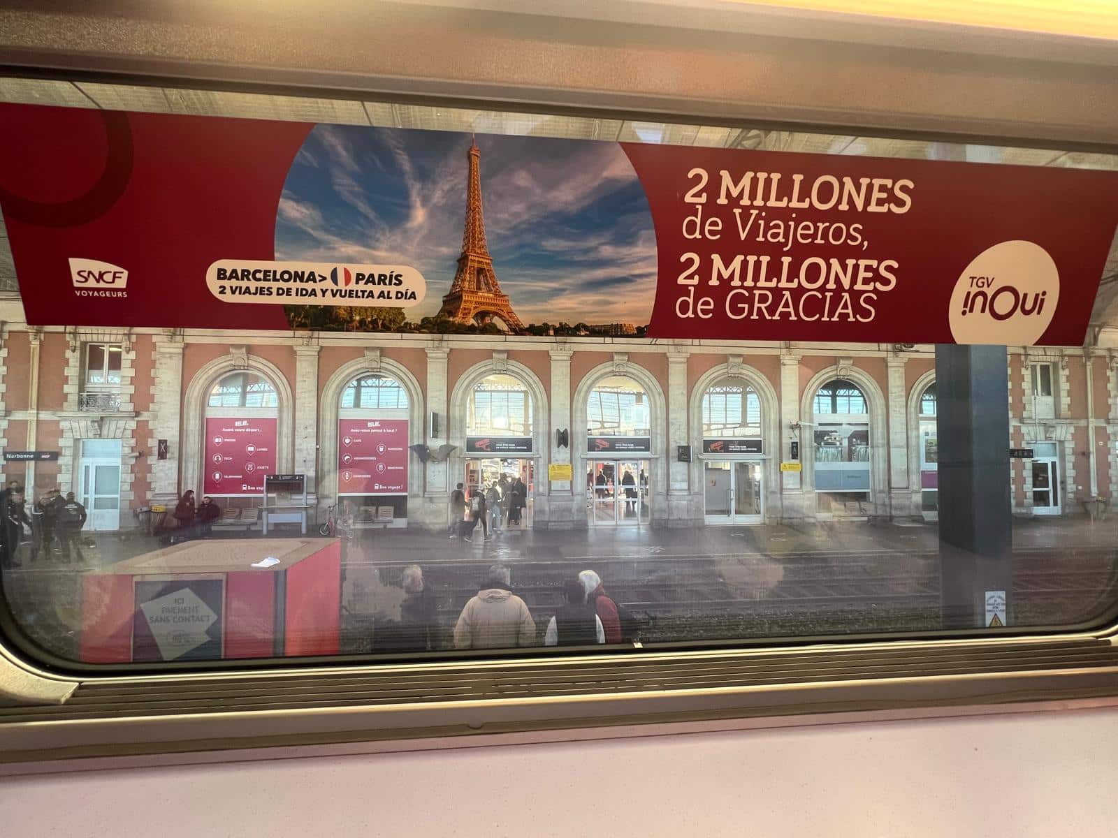 TGV INOUI despega con su trayecto de alta  velocidad entre París-Barcelona