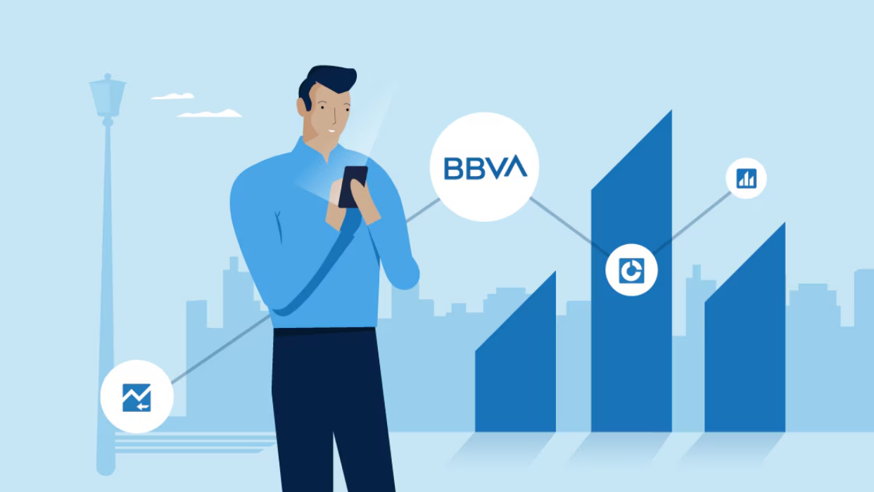 BBVA impulsa su servicio de inversión en bolsa en su web y app