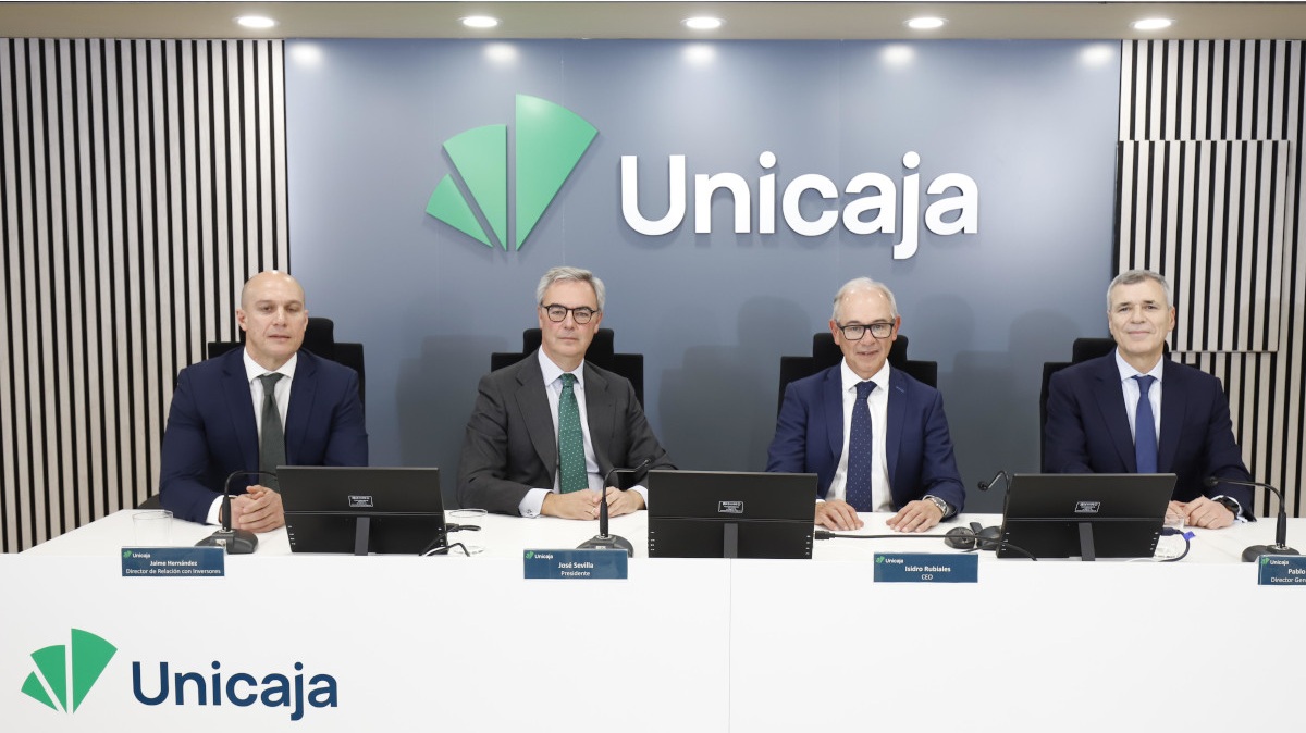 Dividendo histórico de Unicaja tras doblar beneficios en 2024