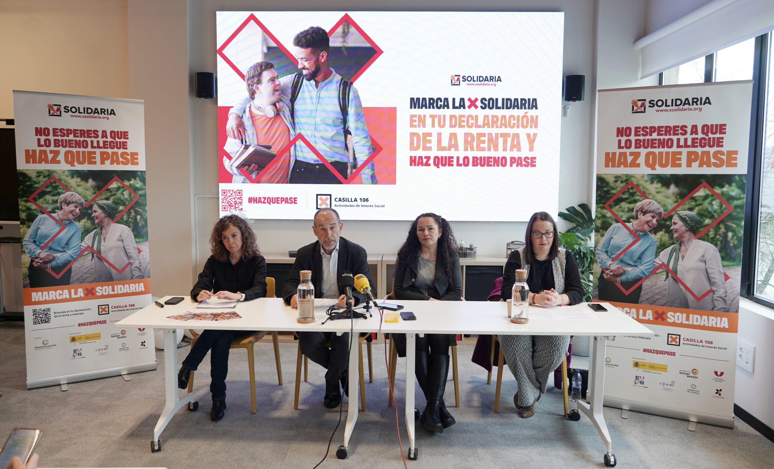 Diferentes colectivos sociales animan a marcar la casilla 106 de fines solidarios en el IPRPF