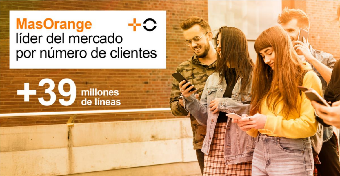 MasOrange aumenta sus ingresos totales un 2,6% hasta los 1.872 millones