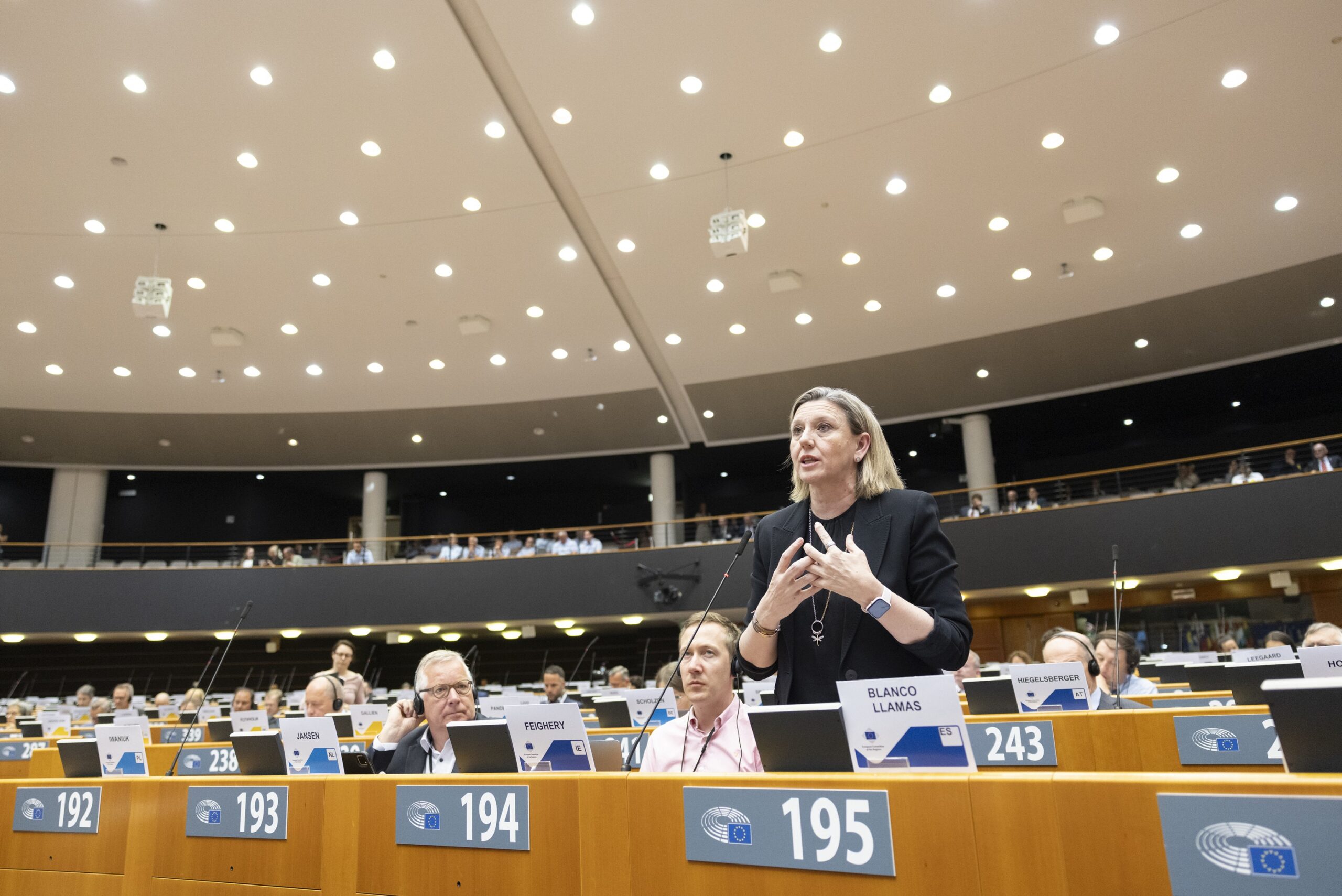 Blanco apela a que la UE introduzca variables como la extensión del territorio en el reparto de fondos