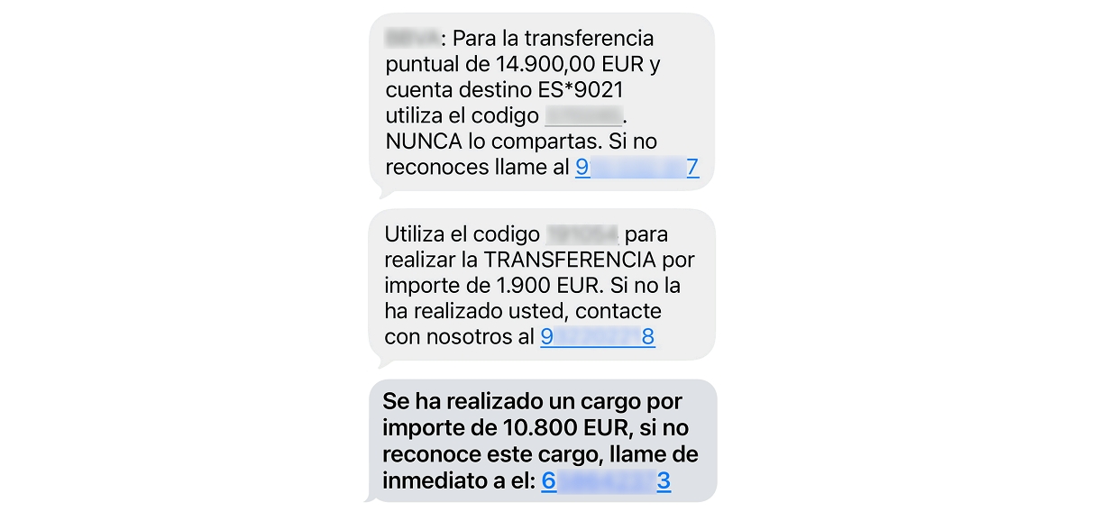 INCIBE alerta por campaña de smishing que suplanta a bancos con falsas transferencias